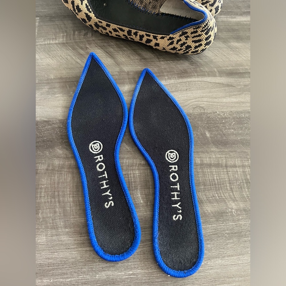 Rothy’s Leopard Print Pointed Flats Size 7 - image 4